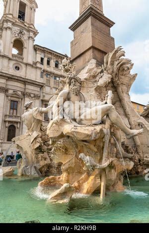 Brunnen der vier Flüsse von Gian Lorenzo Bernini 1651 Piazza Navona