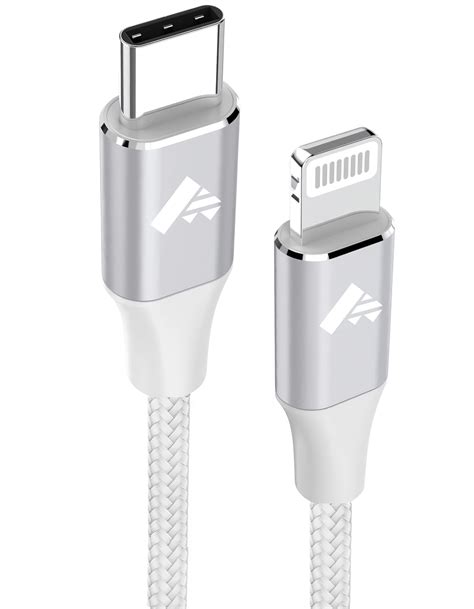 Aioneus Usb C To Lightning Cable Iphone Charger Ft Cord Braided