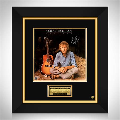 Gordon Lightfoot Sundown Lp Cover Limited Signature Edition Studio