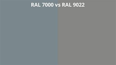 Ral 7000 Vs 9022 Ral Colour Chart Uk