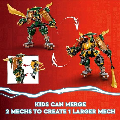 LEGO NINJAGO Dragons Rising Lloyd And Arin S Ninja Team Mechs 71794