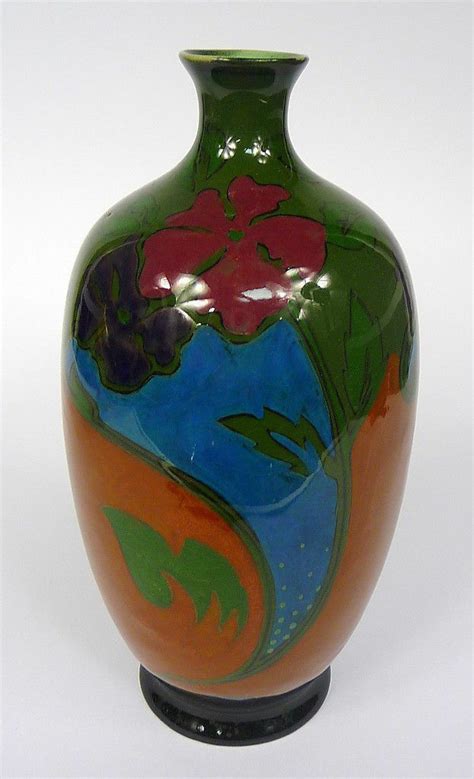 VASE GOUDA HOLLAND Signiert Um 1890 Niederlande Keramik EUR 800 00