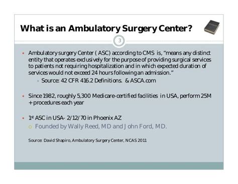 Ambulatory Surgery Center Business Overview