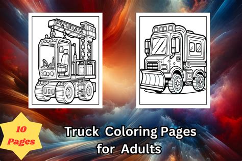 Truck Coloring Book Graphic by Creative Dream · Creative Fabrica