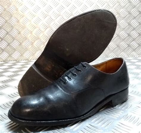 Naval Oxford Shoe British Navy Officers Dress Uniform Without Toe Cap