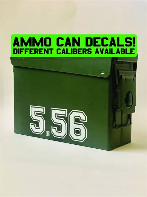 Ammo Can Decals Different Calibers Available Etsy