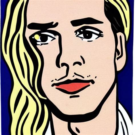 Roy Lichtenstein Handsome Guy Portrait Stable Diffusion Openart