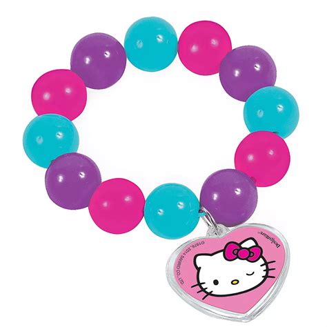 Hello Kitty Bead Bracelet 2 12in Party City