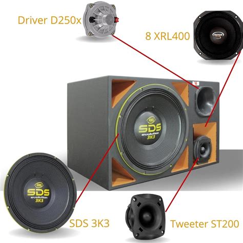 Caixa Vias Eros E Sds K Tweeter St Jbl Driver Jbl