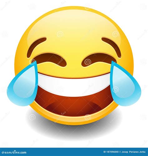 Emoji Tear Laugh Smiley Face Vector Design Art Communication