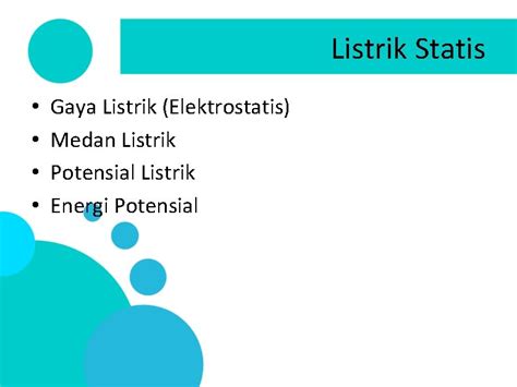 Bab 7 Kelistrikan Tegangan Listrik Muatan Listrik Ada