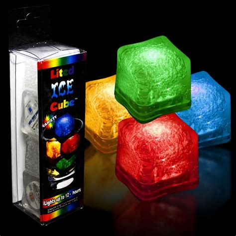 Leuchtende Eisw Rfel Mit Led Er Pack Bunt