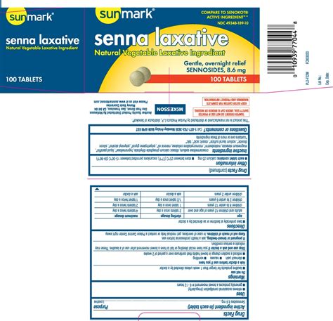 Senna Laxative Sennosides Tablet