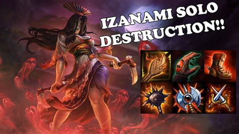 Smite Izanami Gameplay This Op Build Makes Izanami A Solo Lane Beast