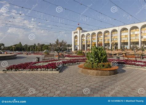 Bishkek Kyrgyzstan August 9 2018 Ala Too Square Editorial Image