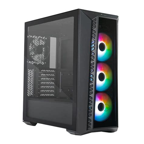 Gabinete Gamer Cooler Master Masterbox Argb Lateral De Vidro