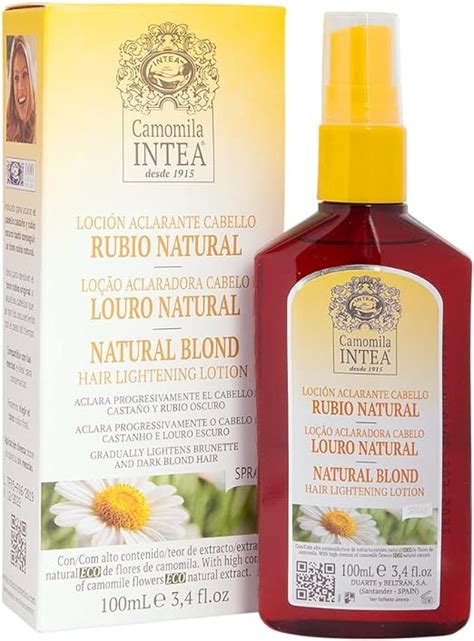 Loção Clareadora de Cabelo Louro Natural Camomila 100 ml Intea