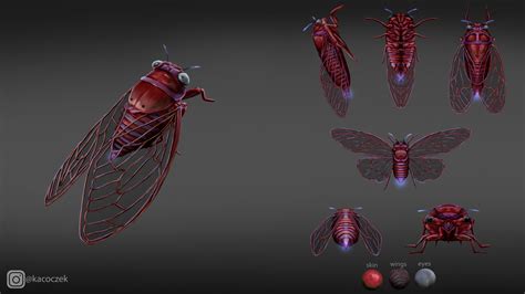 Artstation Cicada Concept Art