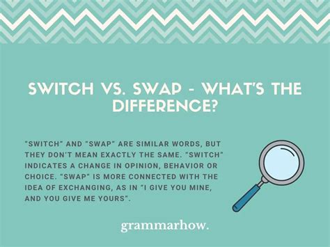 Switch Vs Swap Whats The Difference Helpful Examples Trendradars