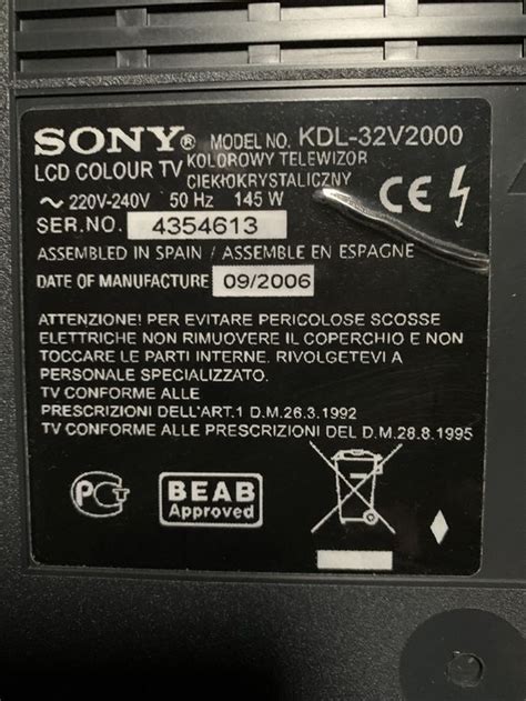 Sony Tv Lcd Colour Kdl V Kaufen Auf Ricardo