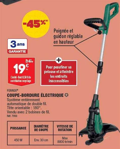 Promo Coupe Bordure Lectrique Ferrex Chez Aldi Icatalogue Fr