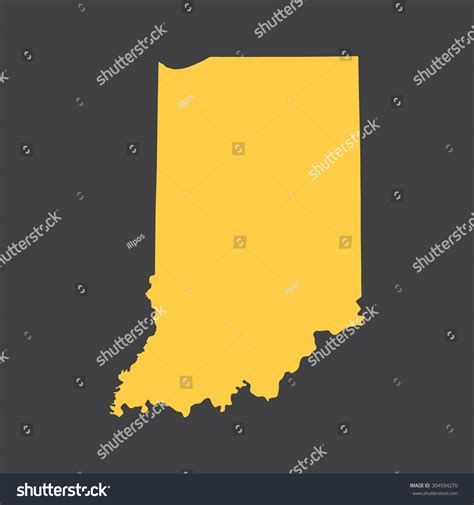 Indiana State Border,Map. Vector Eps8 - 304934270 : Shutterstock