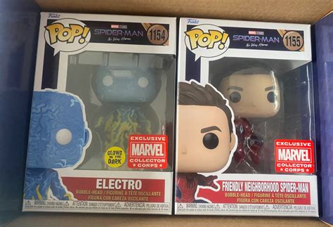 Funko Marvel Collector Corps Spider Man And Electro No Way Home 1154