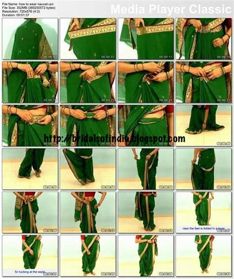 Fashion World How To Drape Nauvari Maharashtrian Saree