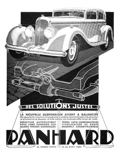 Panhard Advertising Art By Alexis Kow Blog Automobile Car Ads Car