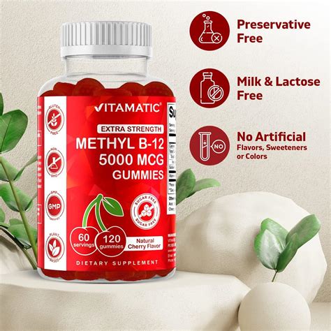 Vitamatic Extra Strength Vitamin B Mcg Methyl B Gummies