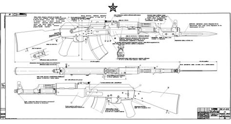 AK-47 Type 3 Signed Blueprint