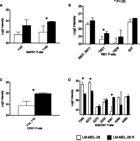 Phospho Site Analysis Of Map Kinase Pathway Output Ad The Log