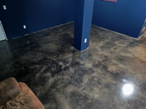 How To Acid Stain A Concrete Basement Floor A Diyer Guide