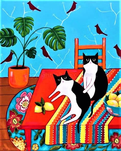 Solve Cat Art By Ryan Conners Jigsaw Puzzle Online With 63 Pieces