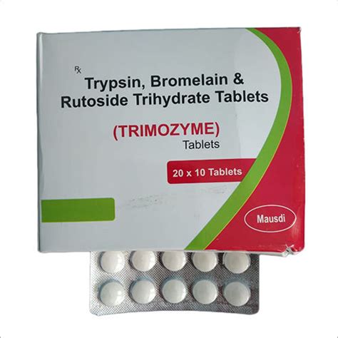 Trypsin Bromelain And Rutoside Trihydrate Tablets Manufacturer