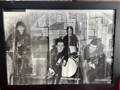 The Beatles Cavern Club Framed Black And White Poster