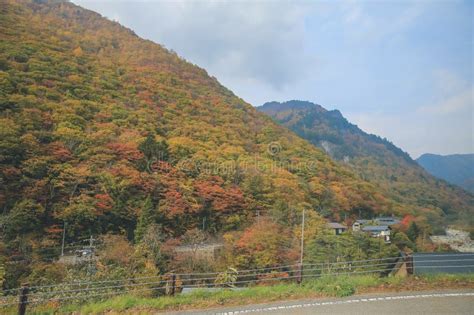 The Fall Season Landscape of the Takayama Countryside, Japan 31 Oct 2013 Editorial Photography ...