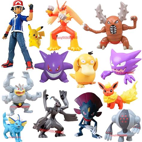 Figuras De Acci N De Pok Mon Para Ni Os Juguetes De Anime Ash Pikachu