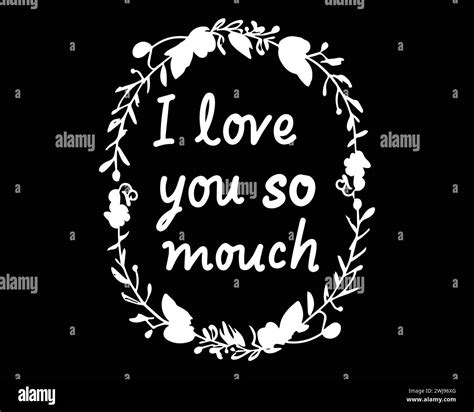 I Love You So Much Lettering Text Typography Vector Stock Illustration Stock Vector Image And Art