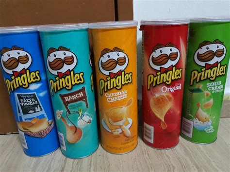 US Pringles Assorted Flavors, Food & Drinks, Packaged & Instant Food on Carousell