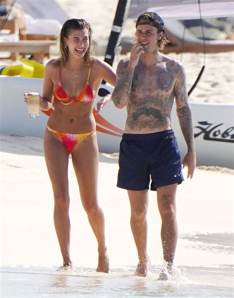 Bathing Biebers Justin Bieber And Hailey Baldwin Bring The Heat In