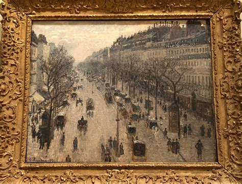 Camille Pissarro The Boulevard Montmartre On A Winter Morning Actual