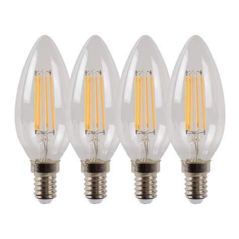 Ampoule Bougie Led E14 4 W 2 700 K Dimmable X4 Luminaire Fr