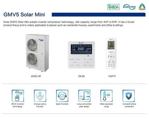 Gree Gmv5 Solar Powered Energy VRF System Air Conditioner