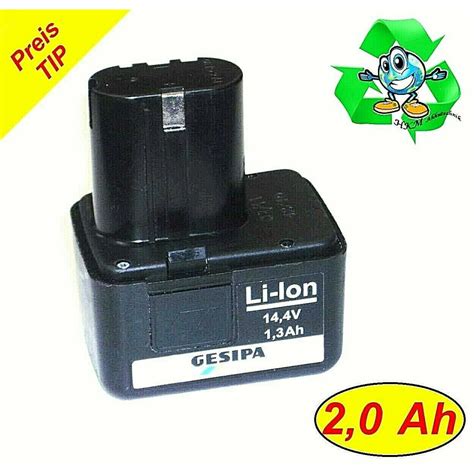 Original Gesipa Akku V Li Lithium Ion Mit Ah Mah