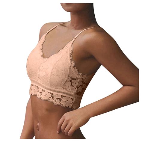 BJUTIR Lingerie For Women Plus Size Vest Crop Wireless Bra Lingerie V