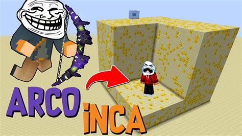 CUBÃO DE LUCKY BLOCK TROLL ARCO INCA RARO NO MINECRAFT YouTube