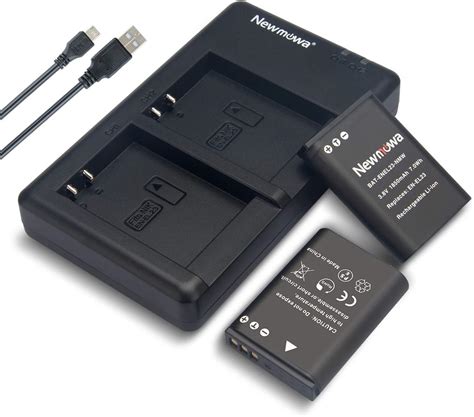 Newmowa En El Battery Pack And Dual Usb Charger Kit For Nikon En