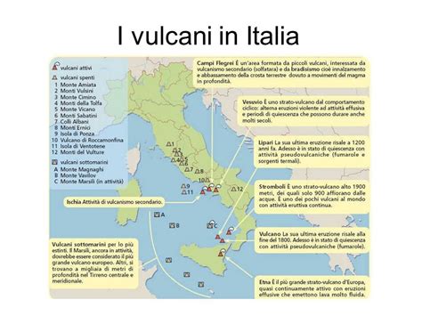 Cartina Fisica Italia Vulcani