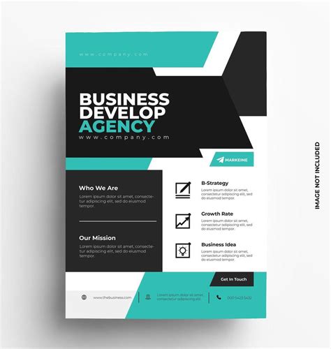 Modern Flyer Template Design 2025025 Vector Art At Vecteezy